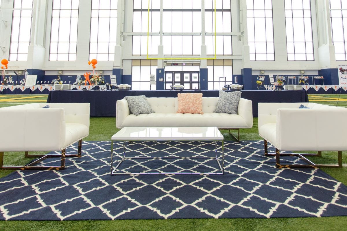 VIP Lounge - White Matisse Sofa and Chairs